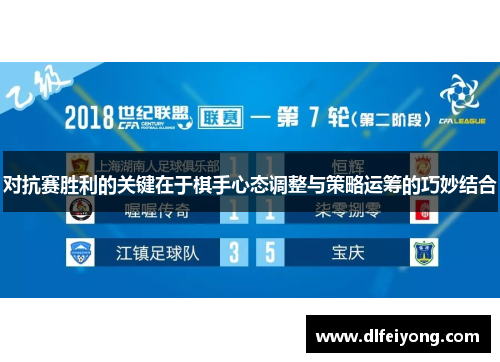 对抗赛胜利的关键在于棋手心态调整与策略运筹的巧妙结合